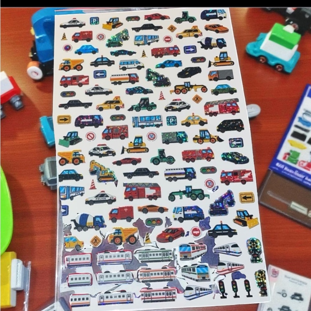 Colorful Vehicle Sticker Sheet